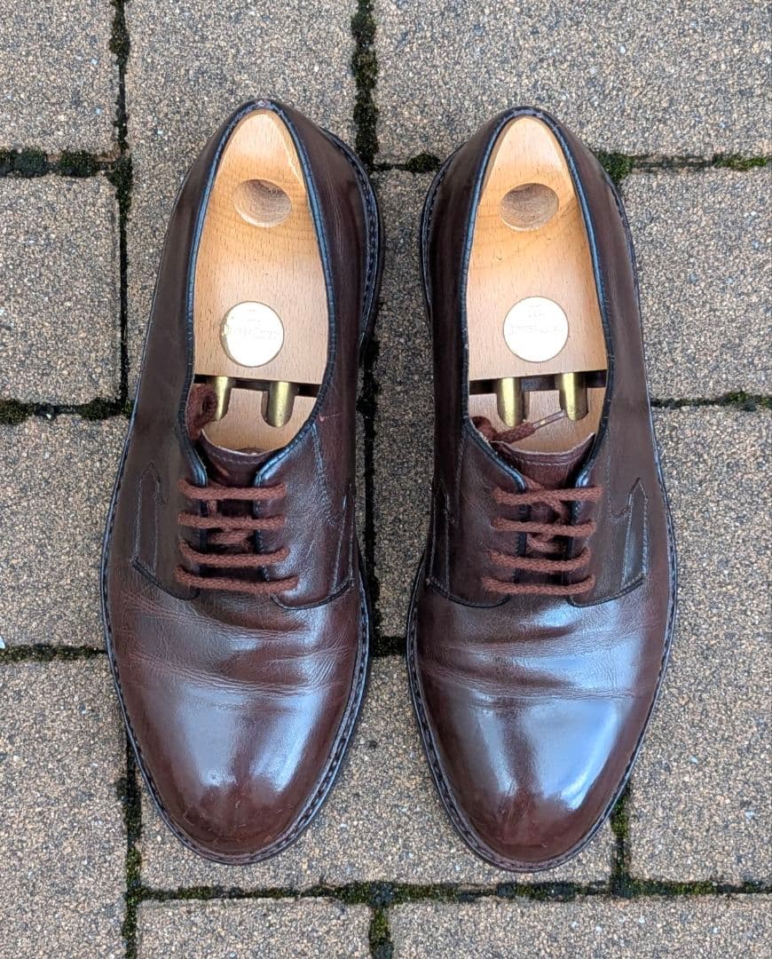 魅惑の東欧靴ハインリッヒディンケラッカープレーントゥ8 1/2訳有格安出品！