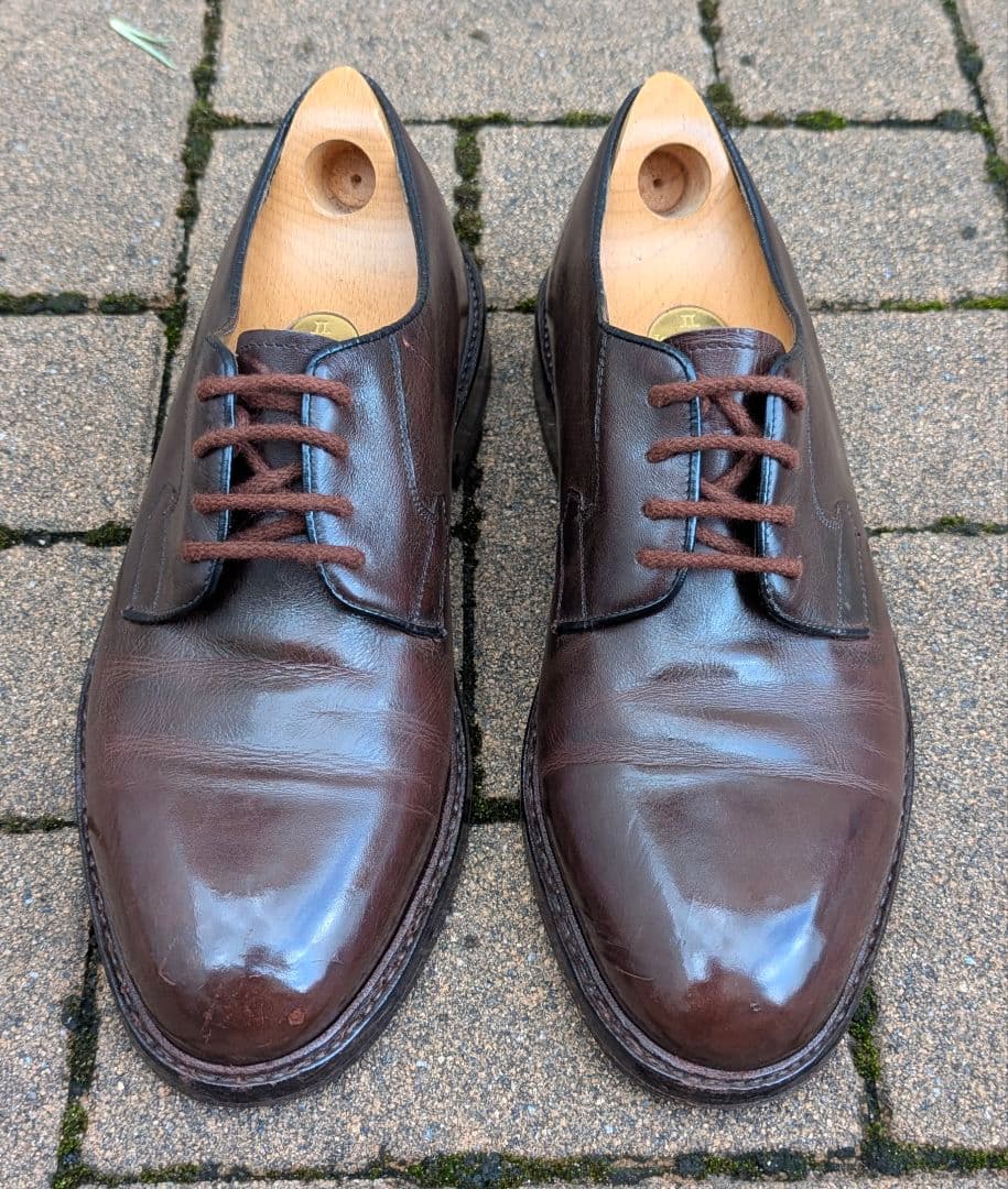 魅惑の東欧靴ハインリッヒディンケラッカープレーントゥ8 1/2訳有格安出品！