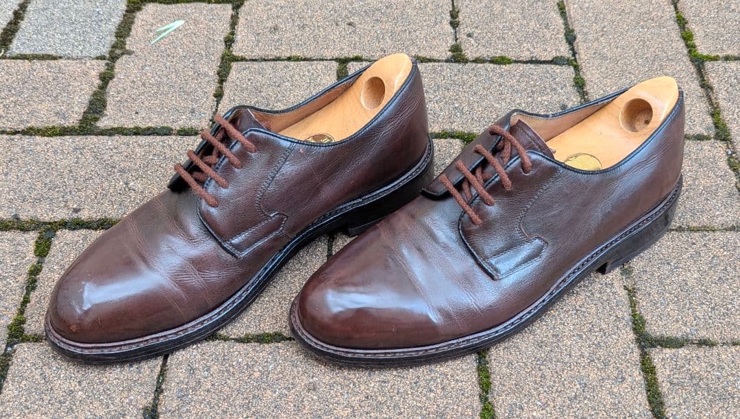 魅惑の東欧靴ハインリッヒディンケラッカープレーントゥ8 1/2訳有格安出品！