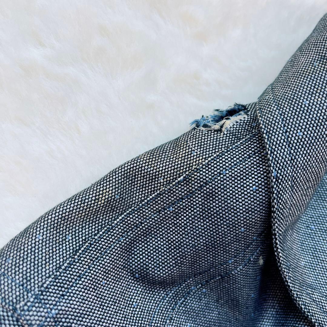 【クリスチャンディオール】デニムジャケット ダブルベルト ガリアーノ期 コットン