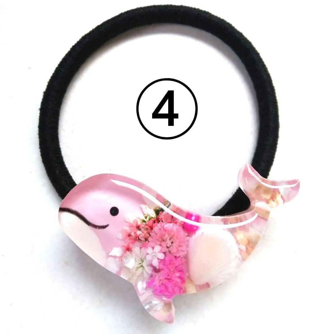 ヘアクリップ レジン 6.5cmオーバル 美しいマトリカリア 水色