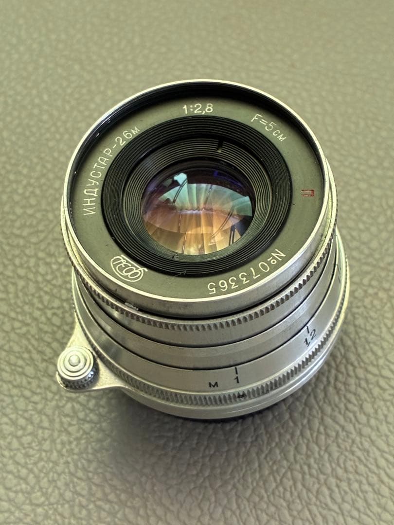 Industar-26M ❗️50mm F2.8 レンズ M39‼️RED P❗️