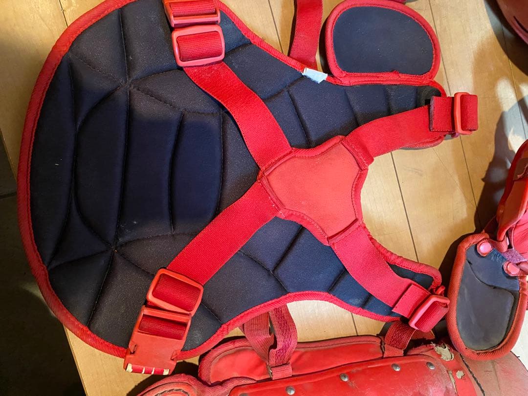 Mizuno キャッチャー防具セット レッド