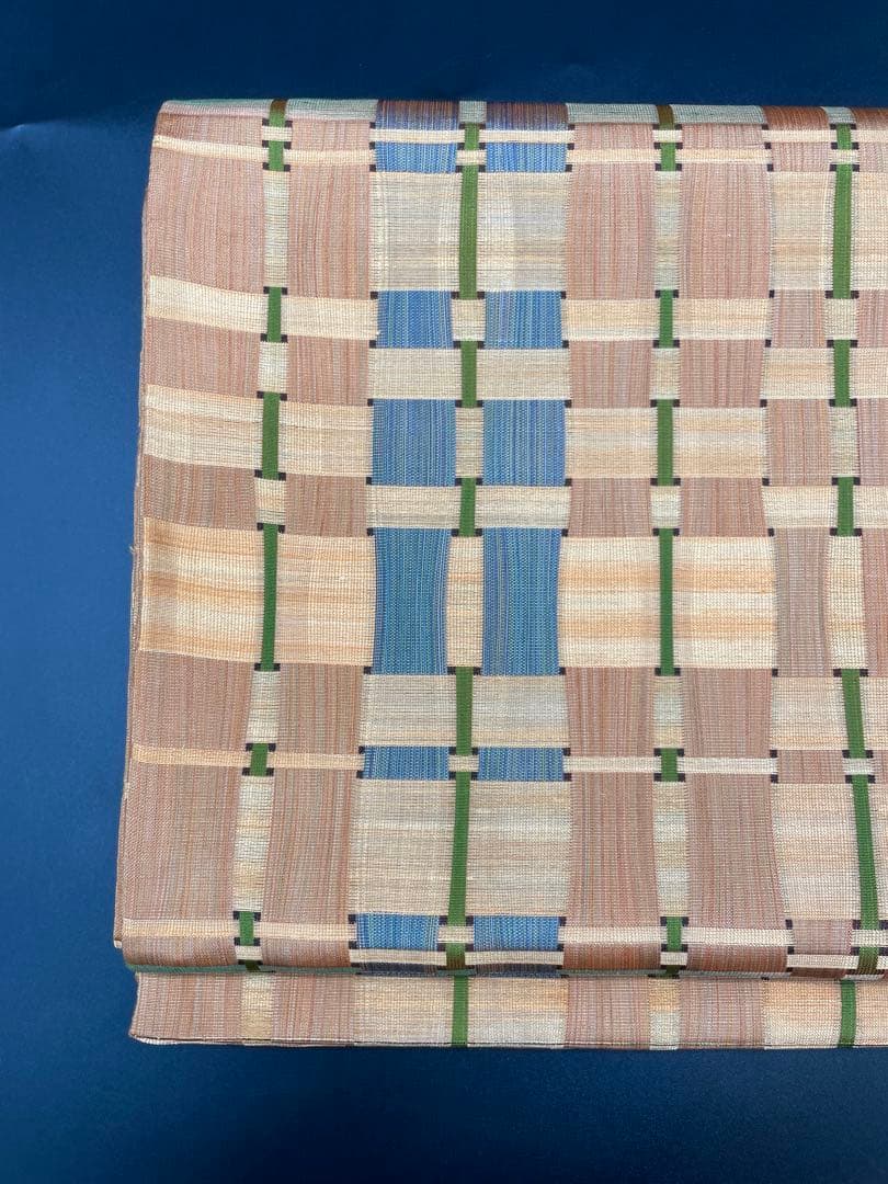 △名古屋帯 洒落帯　高級△ 正絹　関西仕立て　幾何学模様　309