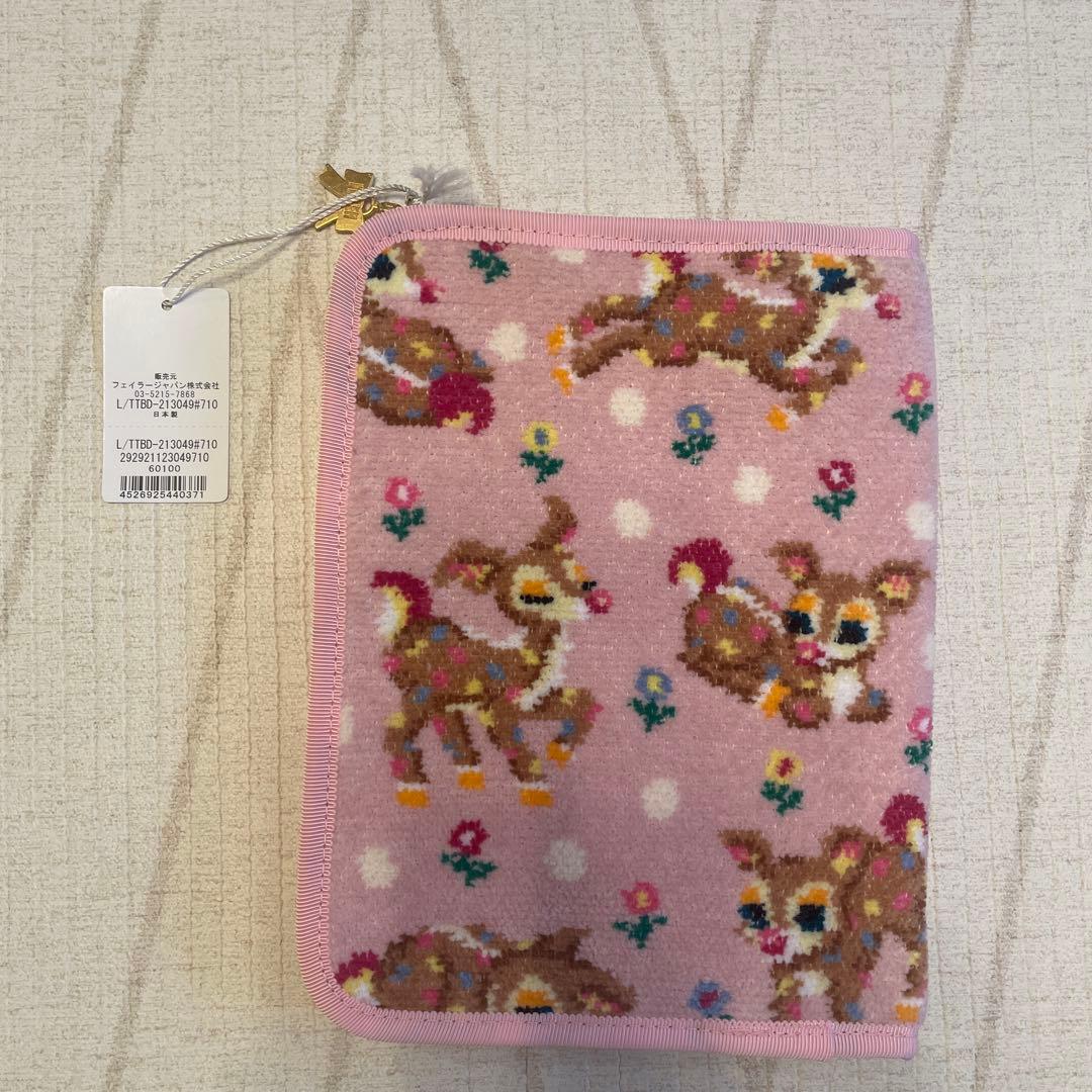 【新品未使用フェイラー】マルチケース　母子手帳ケースツンツンバンビーノ　バンビ柄