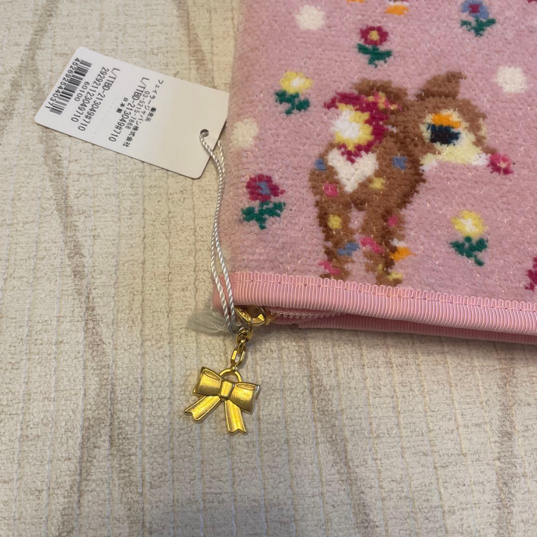 【新品未使用フェイラー】マルチケース　母子手帳ケースツンツンバンビーノ　バンビ柄