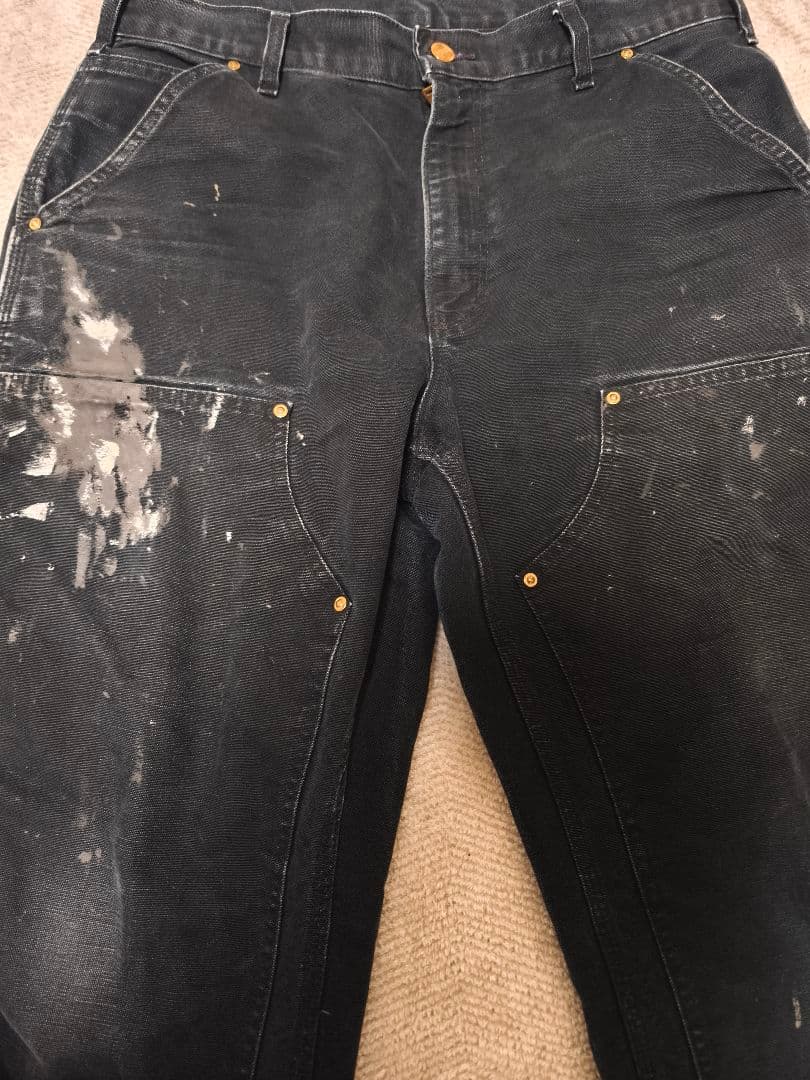 カーハート ダブルニー メイドインUSA　W34L30