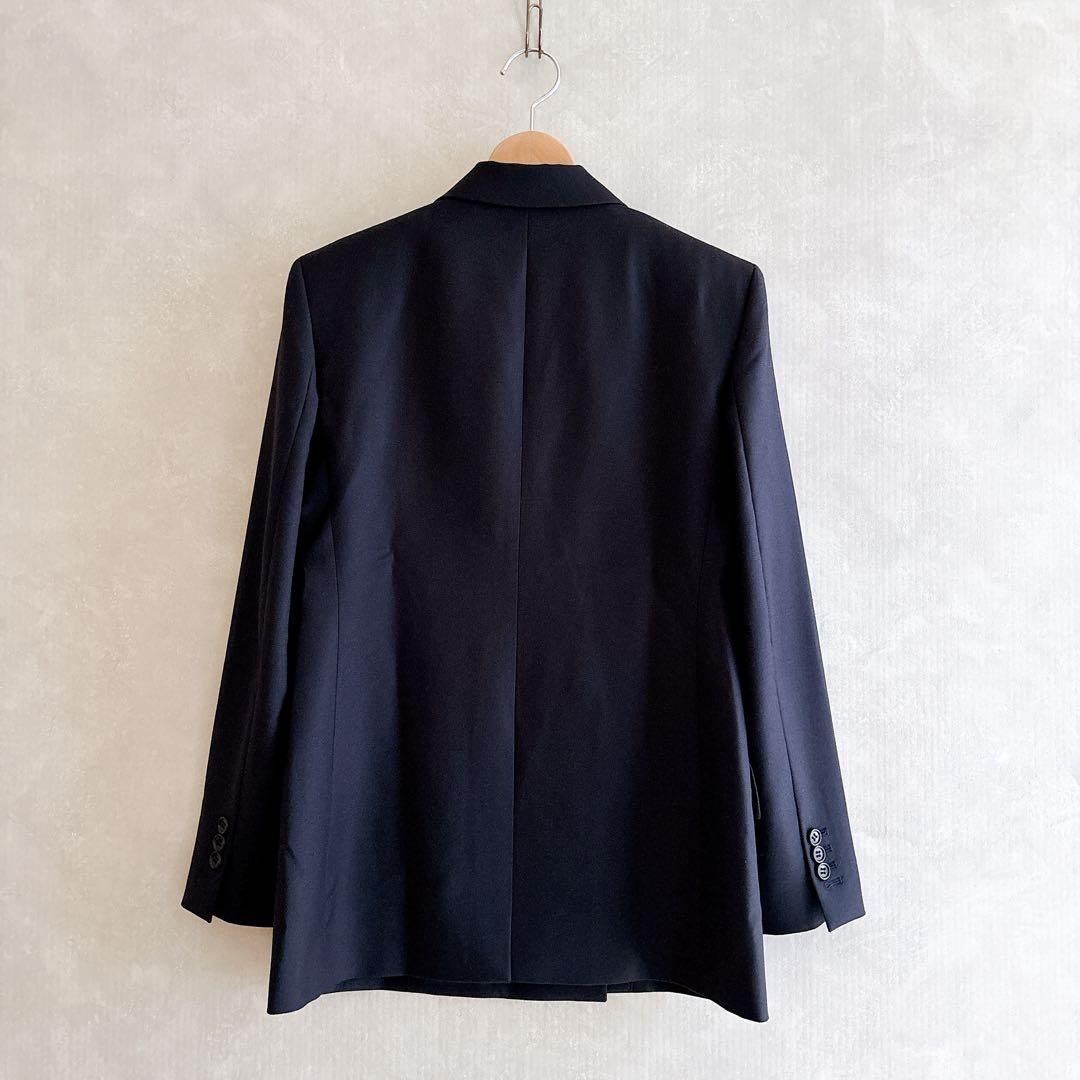 未使用　24AW セオリー　SLEEK FLANNEL BOXY DB JKT