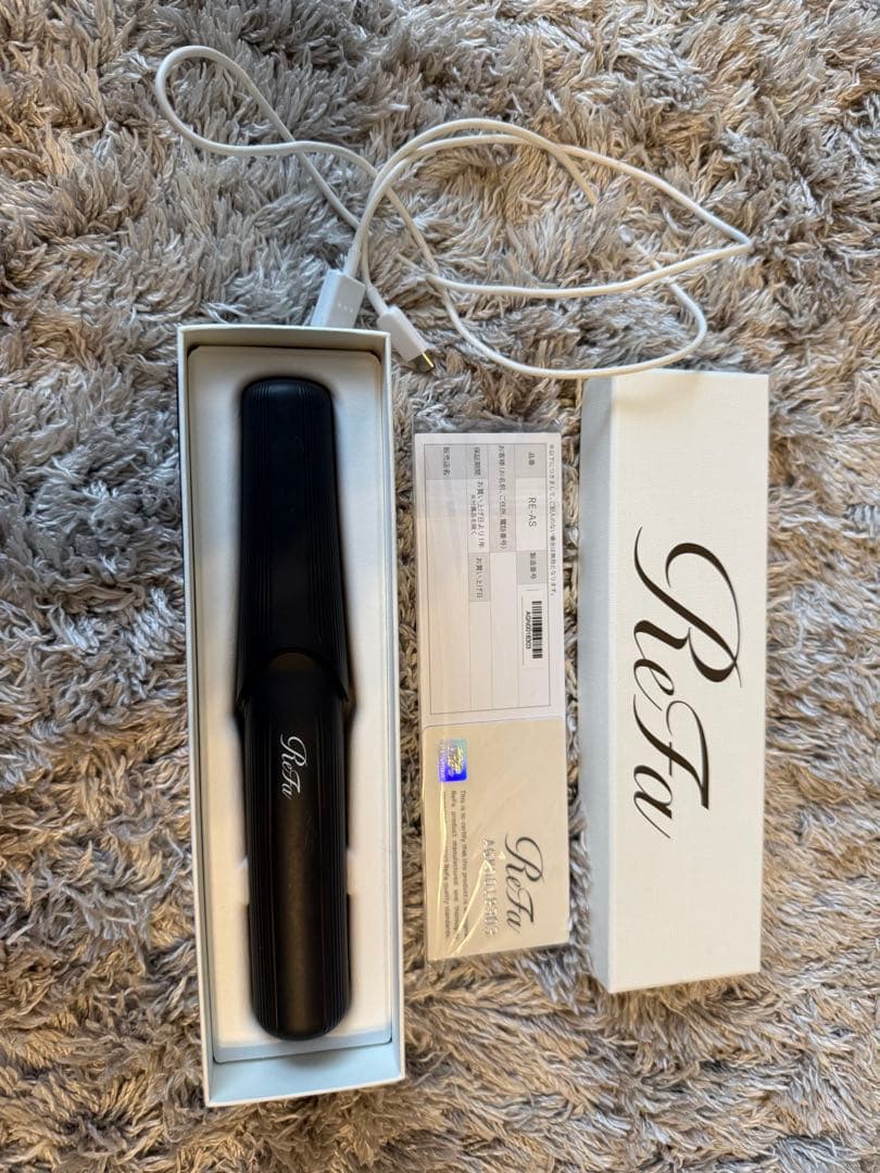 リファ フィンガーアイロン ReFa ミニ コードレス ホワイト ストレート