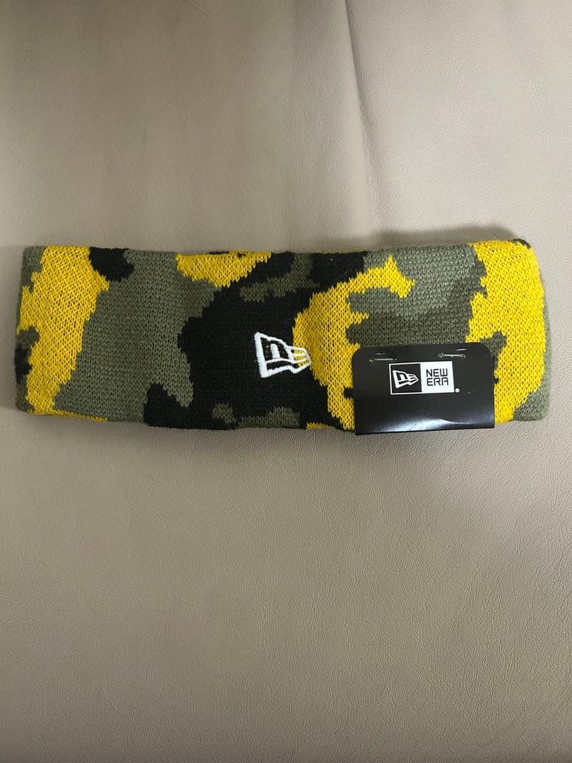 貴重！早い者勝ち！未使用タグ付き新品！Supreme イエロー迷彩柄ヘアバンド