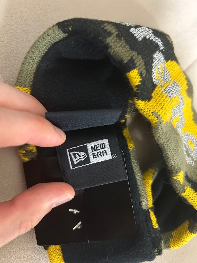 貴重！早い者勝ち！未使用タグ付き新品！Supreme イエロー迷彩柄ヘアバンド