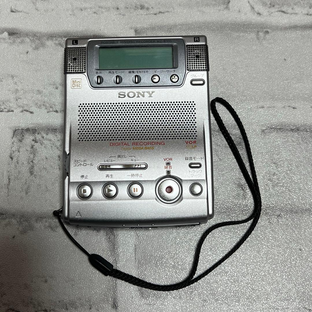 S*ね様 ★SONY MZ-B100 ポータブルMDプレーヤー ※通電チェックの