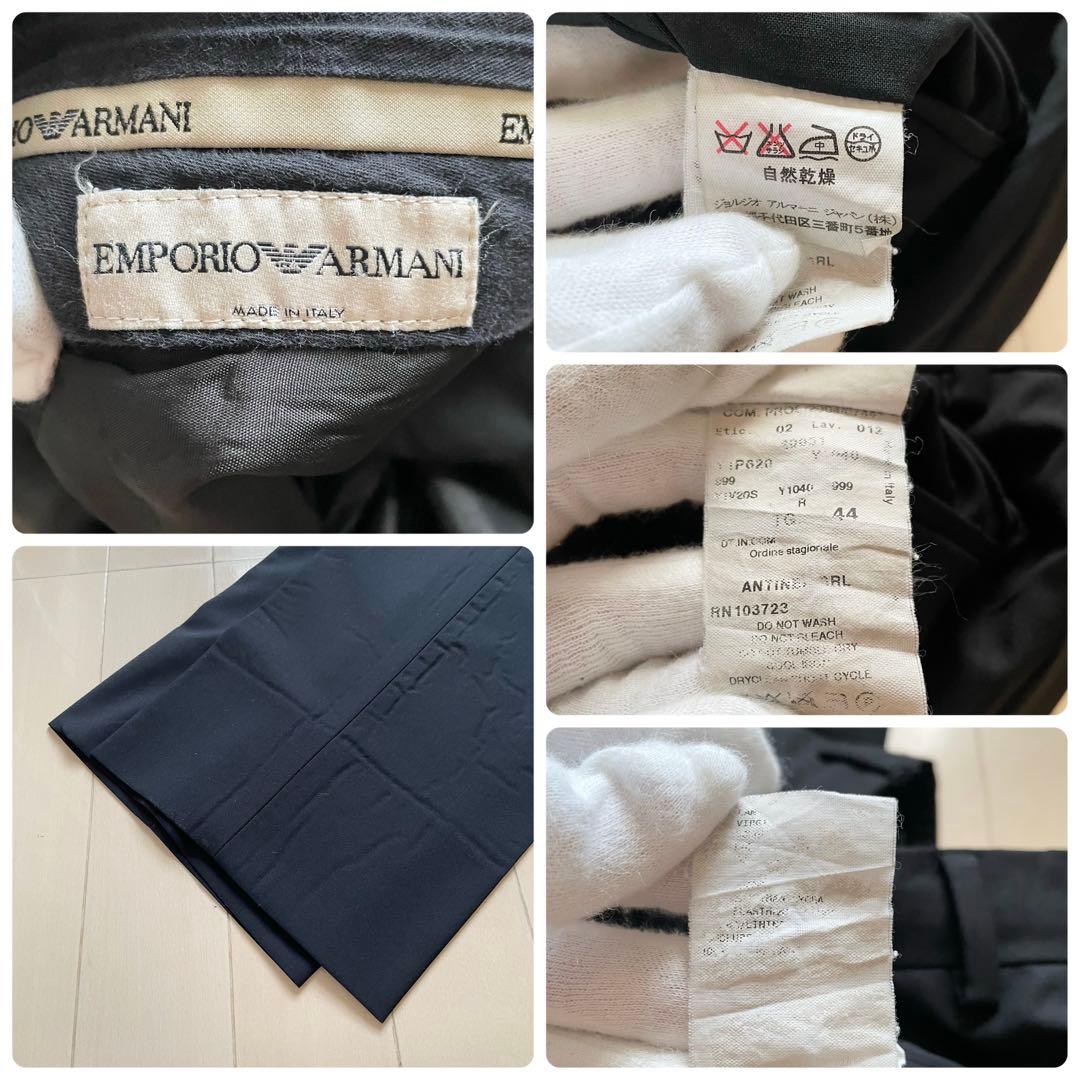 エンポリオアルマーニ【美品】スーツ 黒 ビジネス 通勤 仕事 セットアップ