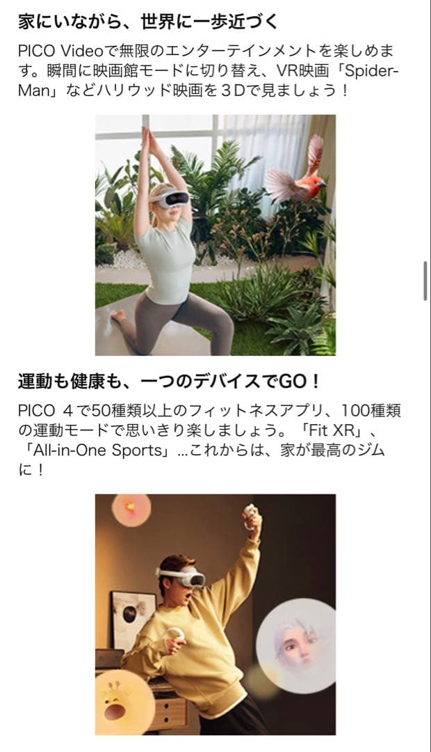 PICO4256GBモデル　VRヘッドセット　新品未使用・未開封