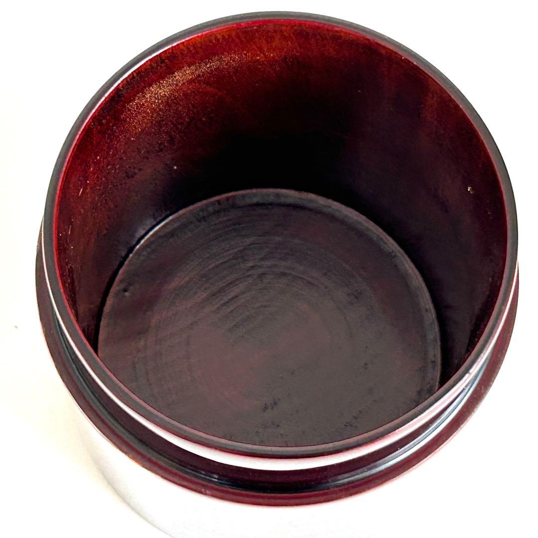 【美品.希少】漆器　茶筒　茶器　茶道具　木製　漆塗り　蒔絵　螺鈿 伝統工芸