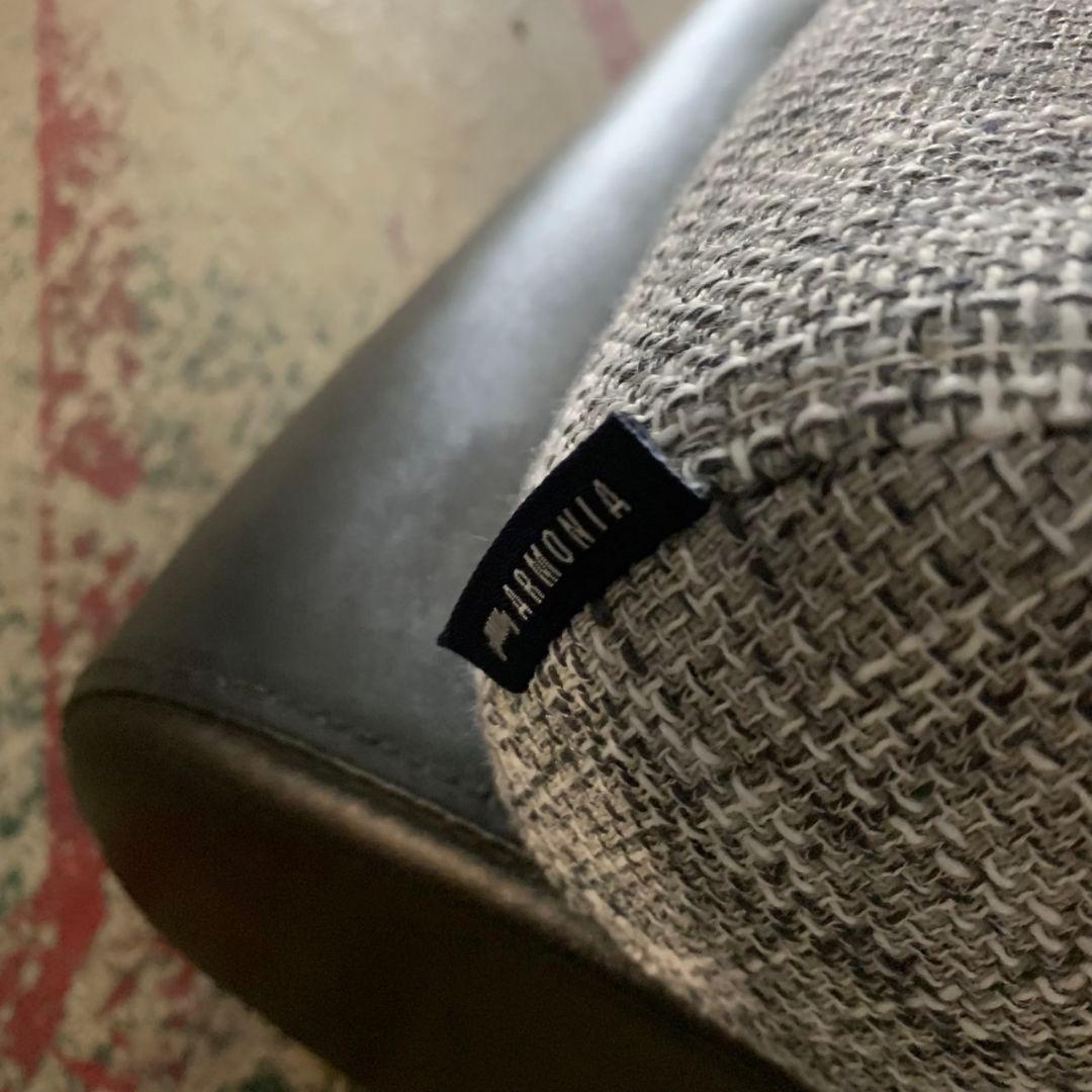 H146\" 現状品 ARMONIA Bella curva カウチソファ 黒