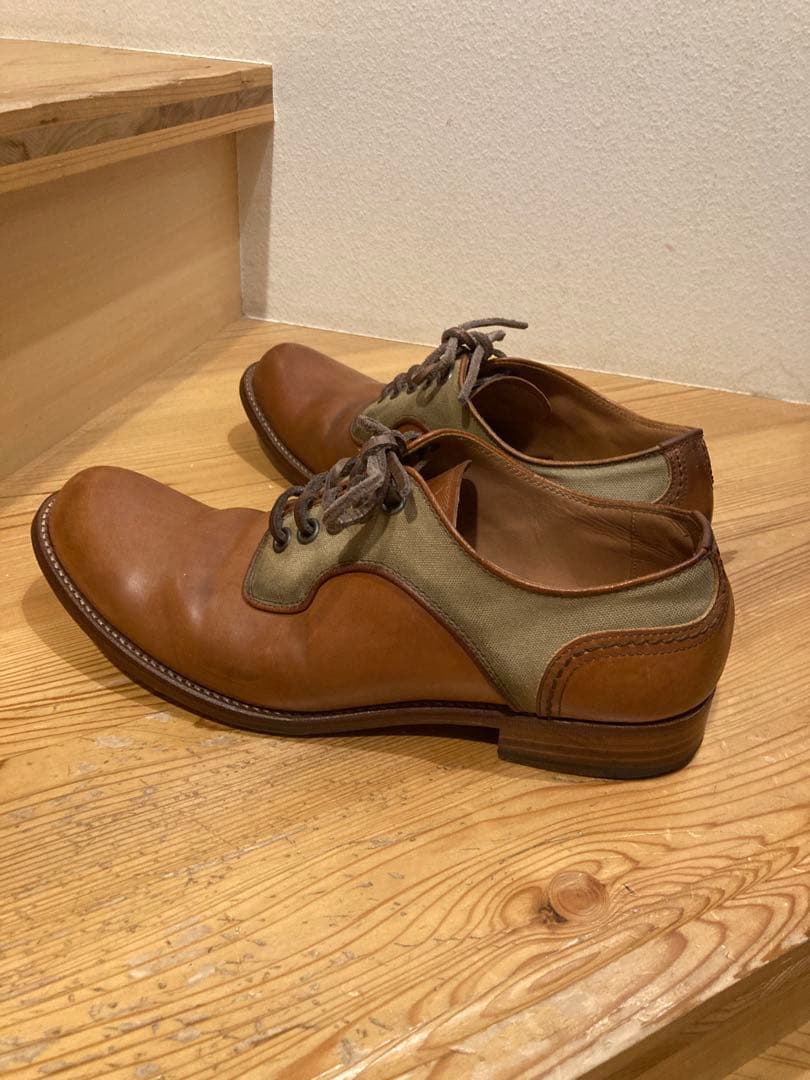 chausser C-740 ナチュラルコードバン×キャンバス