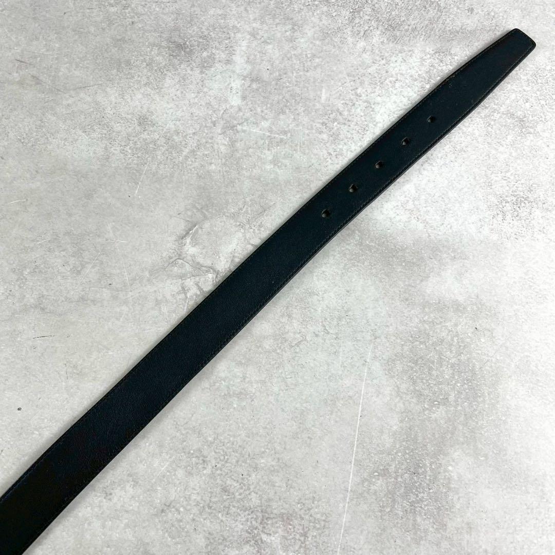 【極美品】サンローランパリ YSL ベルト ブラック シルバー金具