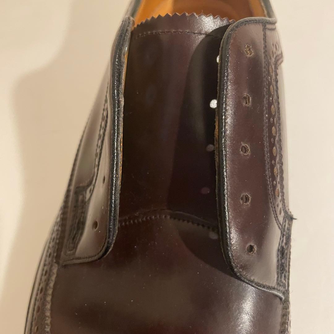 美品 フローシャイム インペリアル コードバン ウイングチップ US10.5D