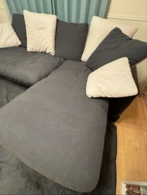 ​【定価13万/送料無料】ニトリ キングダム 3人掛けソファ クッション6個付