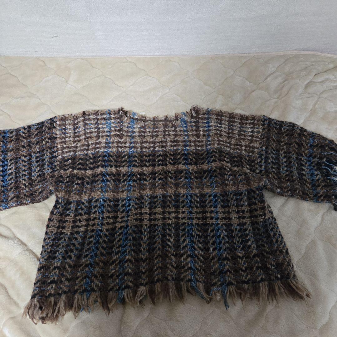 45r 　いろいろな糸　ツイードオーバーTシャツ