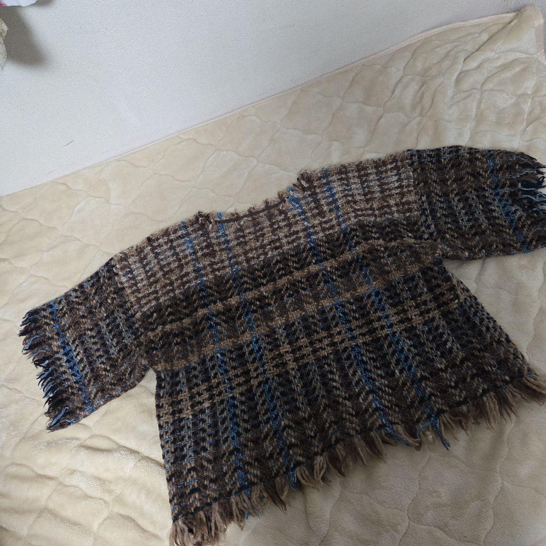 45r 　いろいろな糸　ツイードオーバーTシャツ