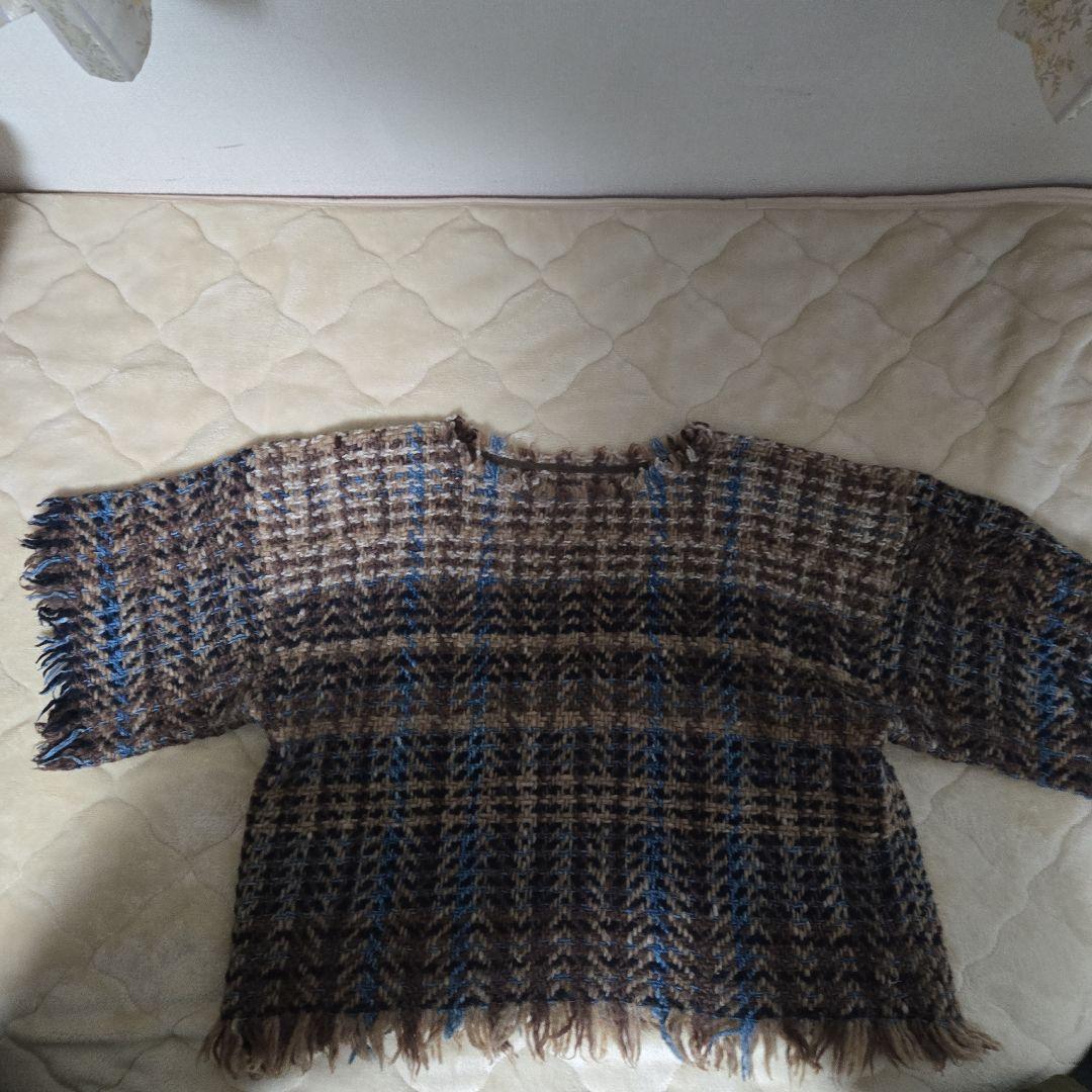 45r 　いろいろな糸　ツイードオーバーTシャツ