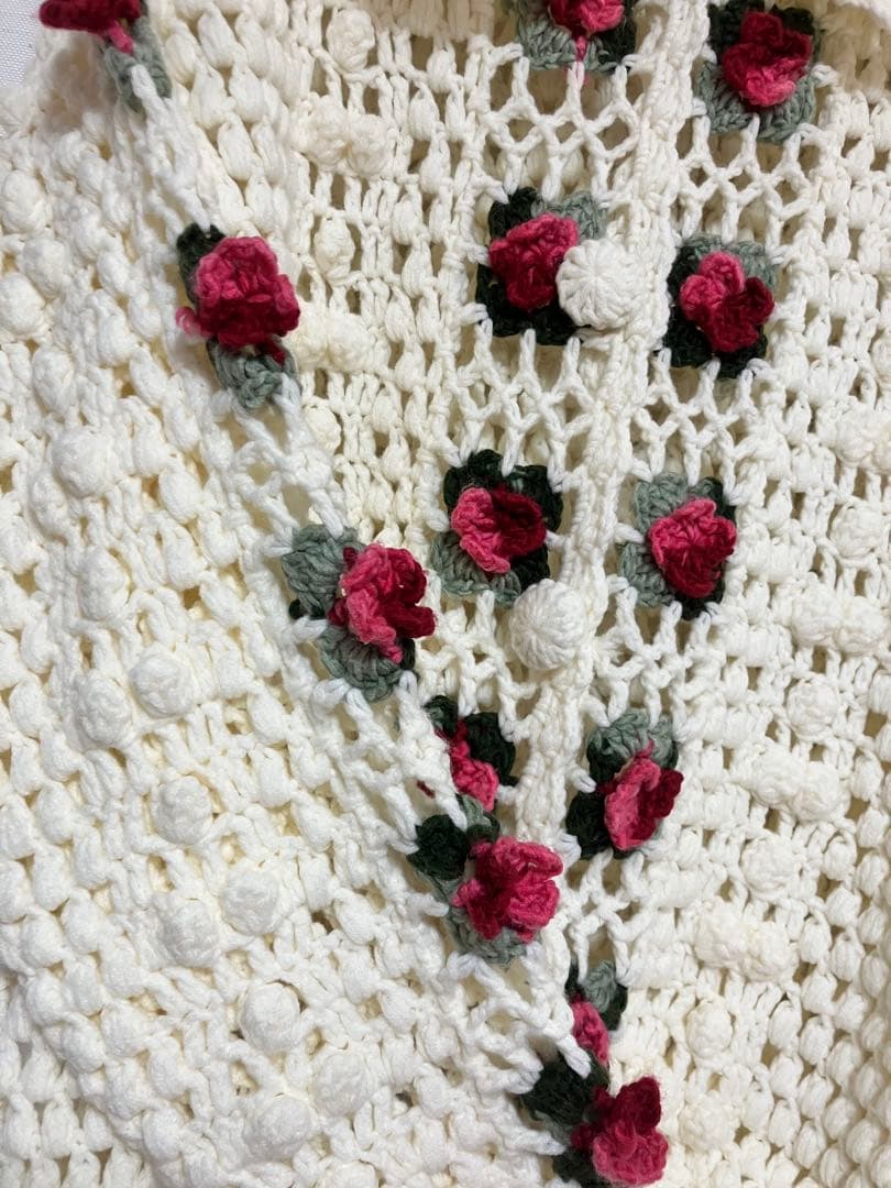 merry jenny メリージェニー クロシェカーディガン アイボリー