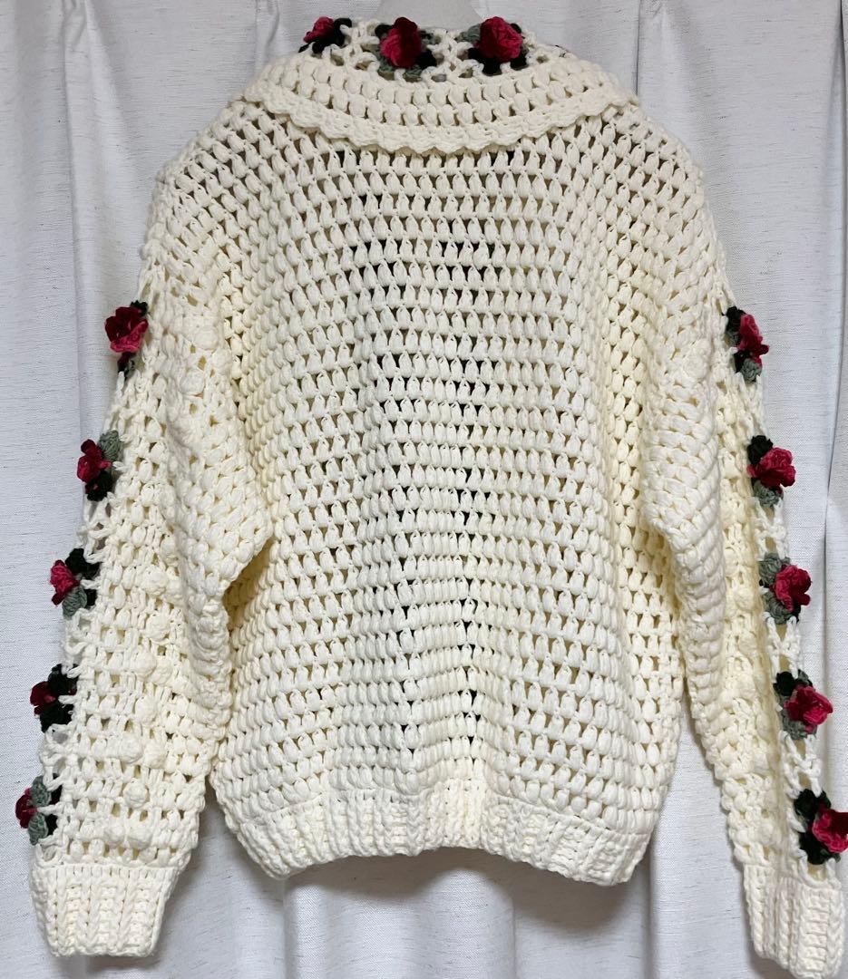 merry jenny メリージェニー クロシェカーディガン アイボリー