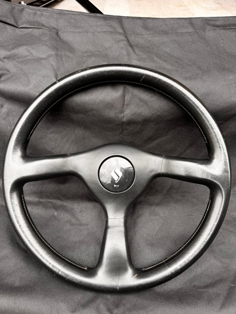 R32スカイライン純正ステアリング　当時物