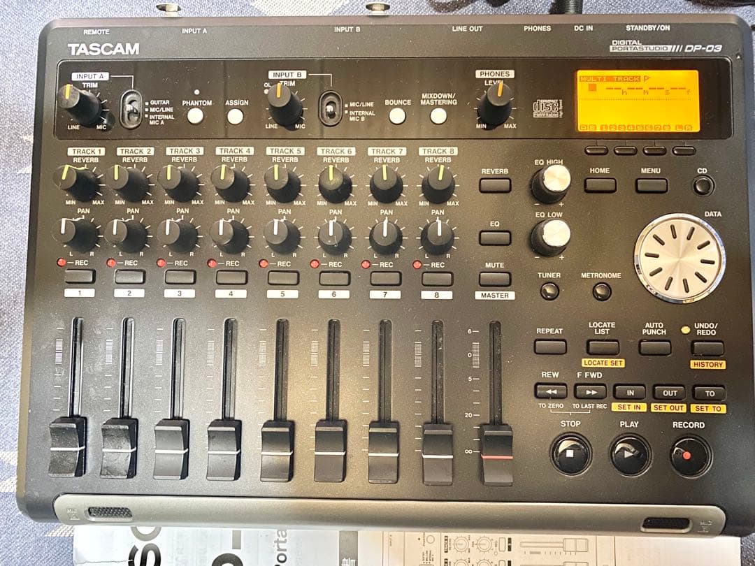 TASCAM DP-03&DP-008 2台セット　電源ケーブル付属