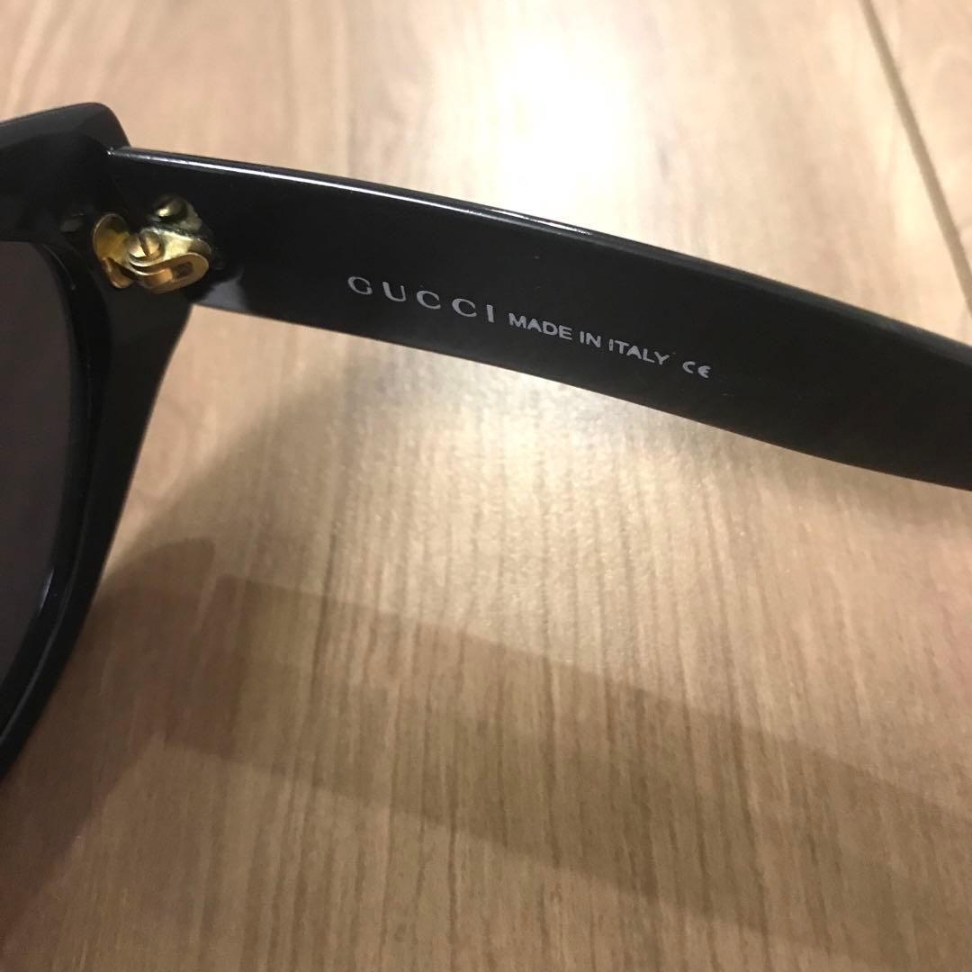 Gucci ブラック サングラス オーバーサイズ