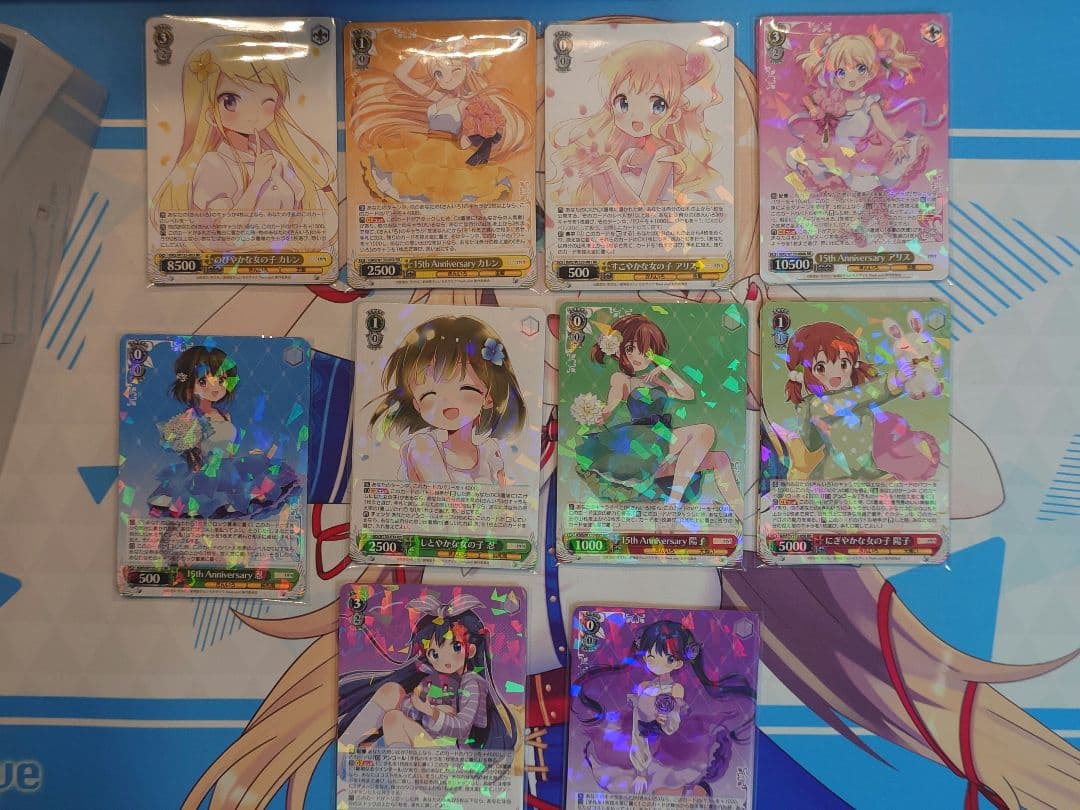 ヴァイスシュヴァルツ きんいろモザイク きんモザ15th RR以下4コン1枚b含