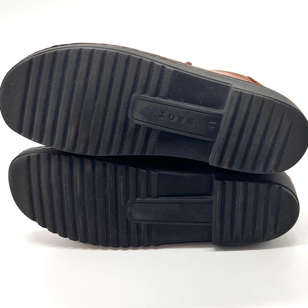 【美品】NAOT ナオト　ダニエラ　レースアップシューズ　チェストナット 41