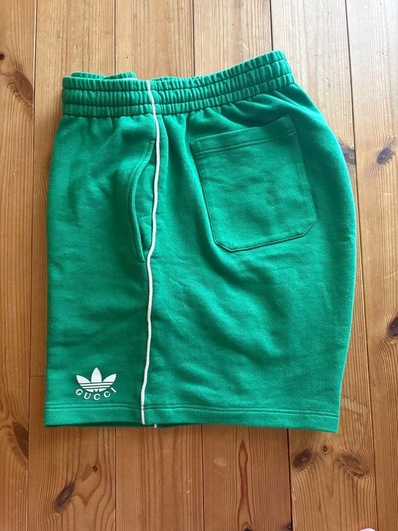 アディダス×グッチ　スウェットハーフパンツ　メンズ　L