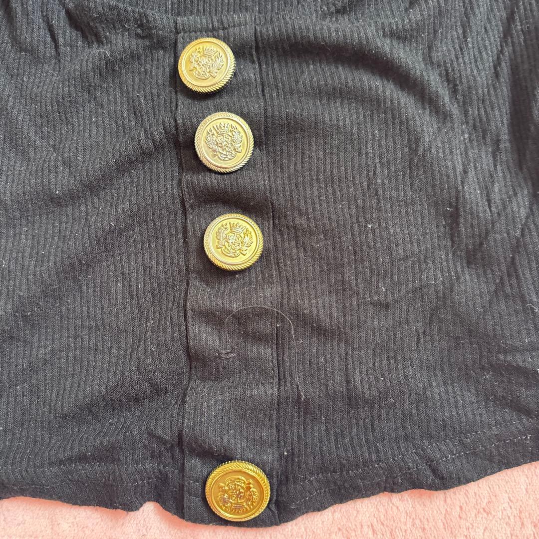 d.i.a ゼブラ柄オフショルダー長袖トップス