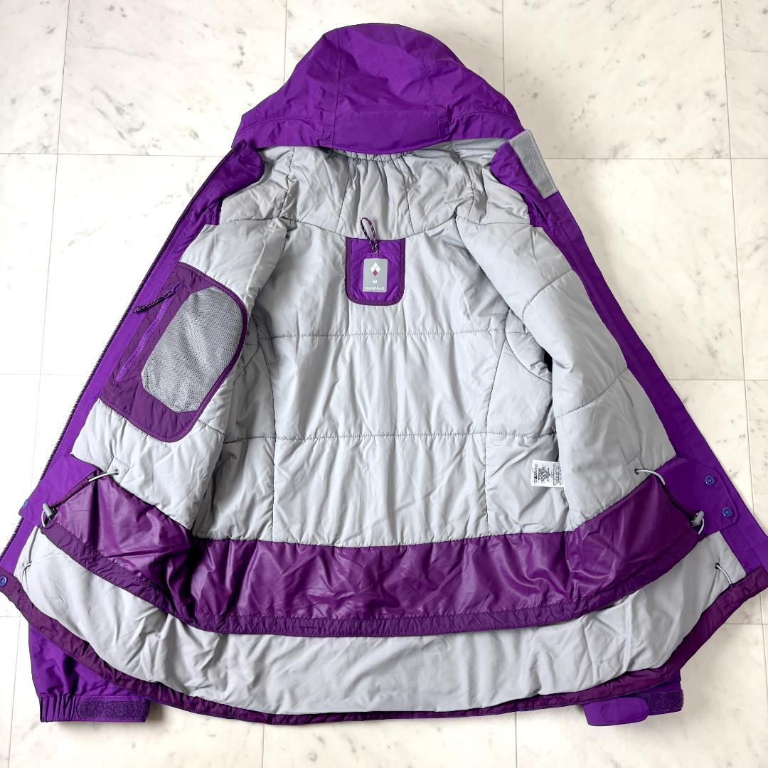 美品✨ モンベル パウダーライトパーカ M パープル スノボ スキー レディース