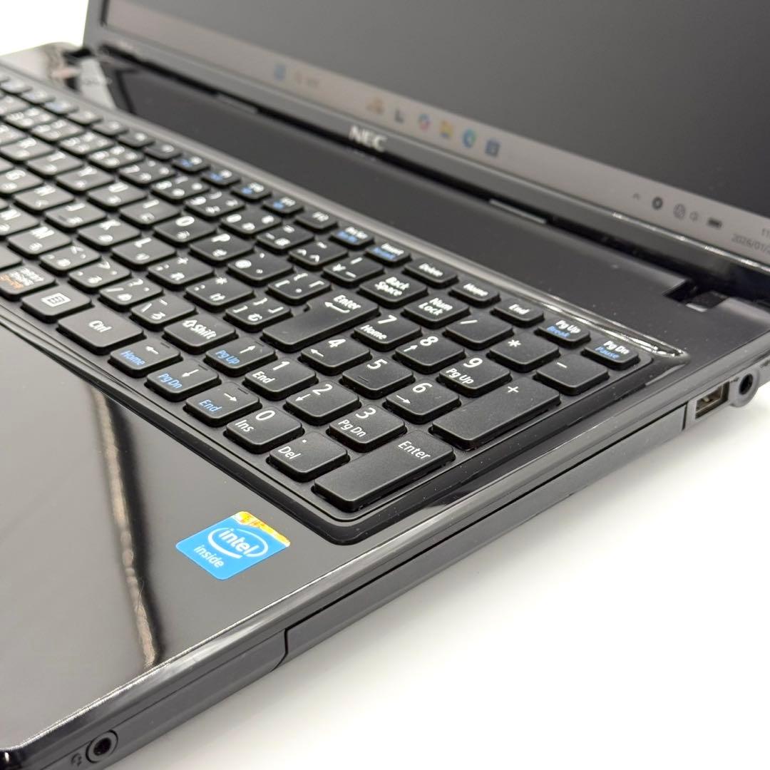 NECノートPC Celeron 8GB SSD256 バッテリー新品 DVD