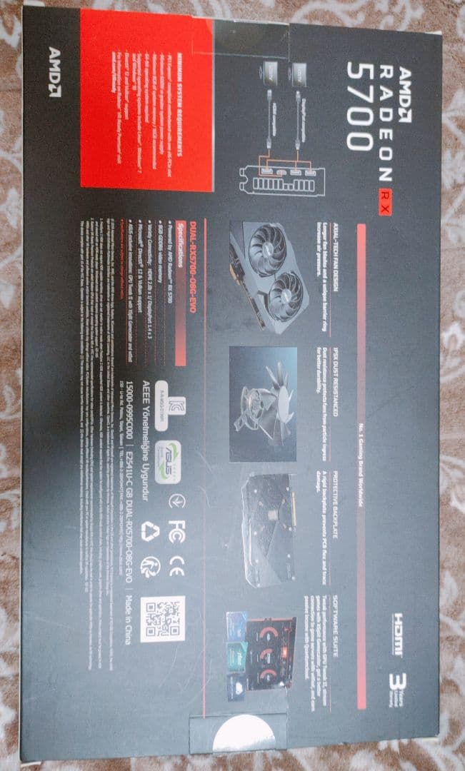 ASUS AMD ASUS DUAL RX5700 8G EVO ジャンク