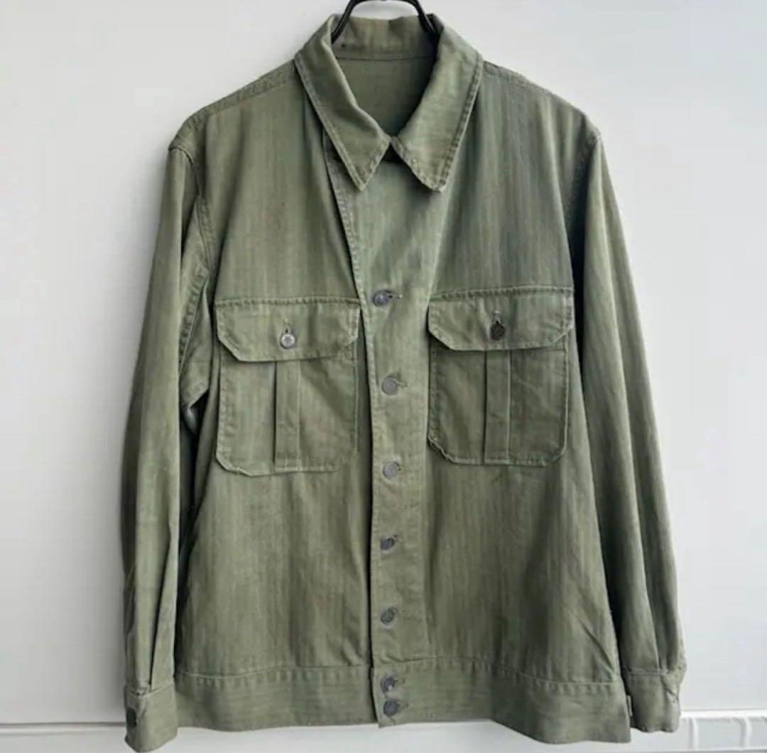 40s M-41 HBT ジャケット　米軍実物　USARMY M-43
