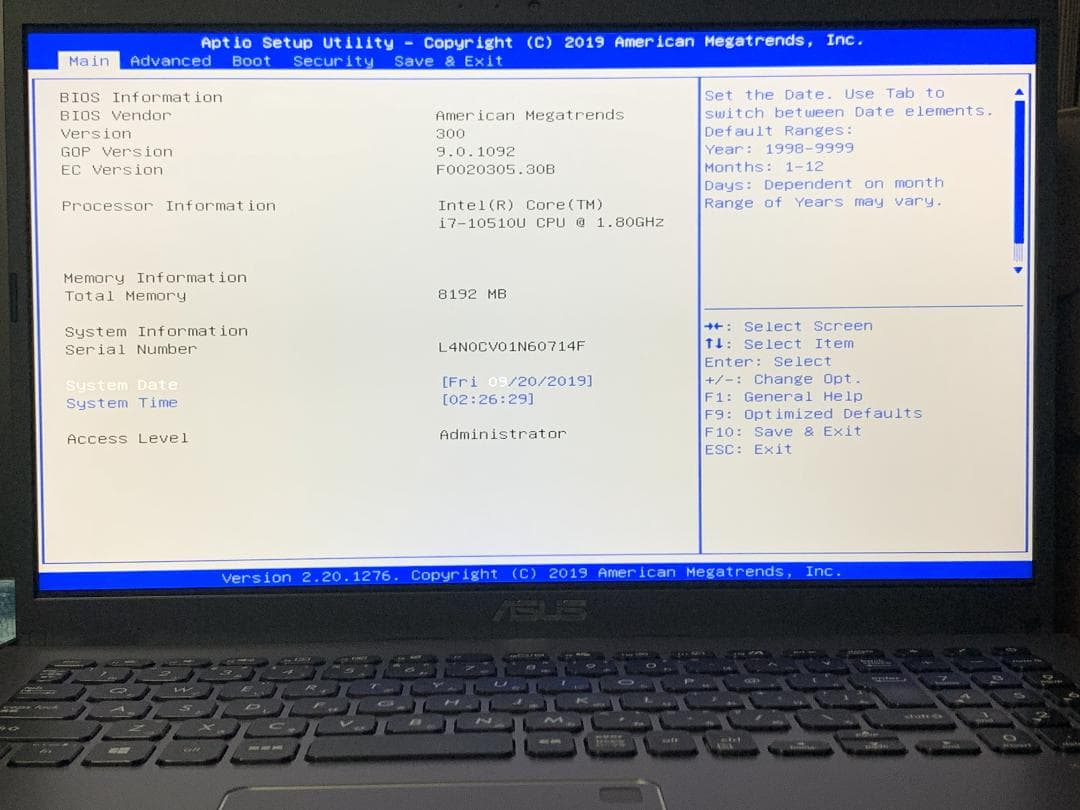 ASUS 第10世代 Core i7 NVMe搭載 15.6型 高性能