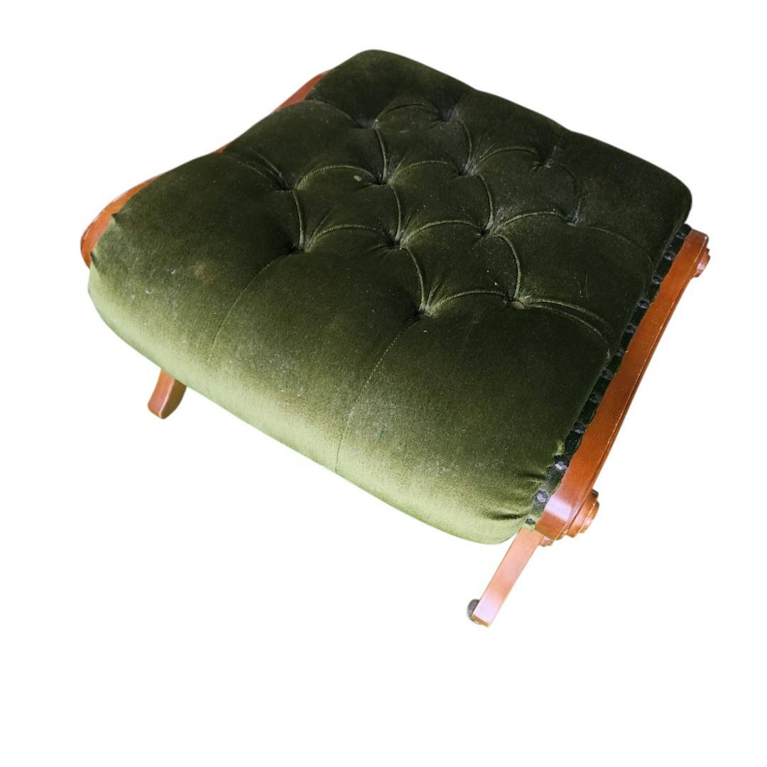 横浜ダニエル ブーツ 一人掛けソファ チェア 椅子　オットマン付き アンティーク