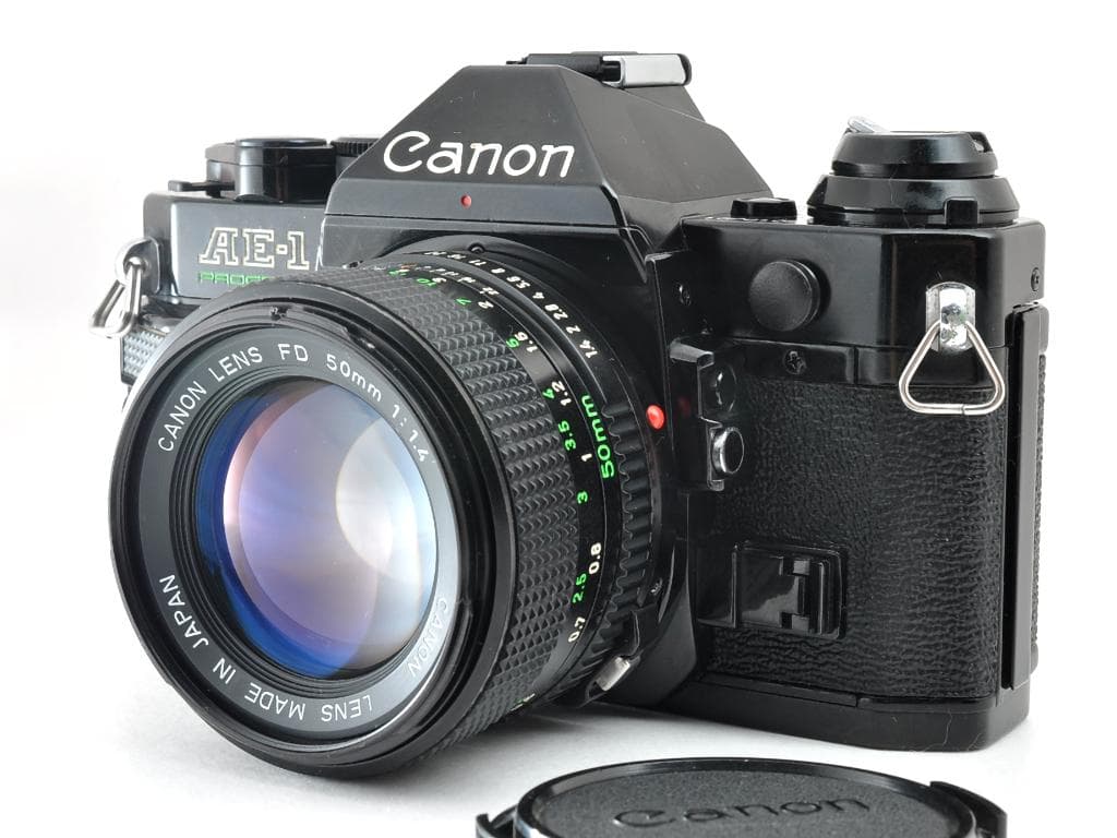 キヤノン AE-1 PROGRAM ブラック N FD 50mm f1.4 動確