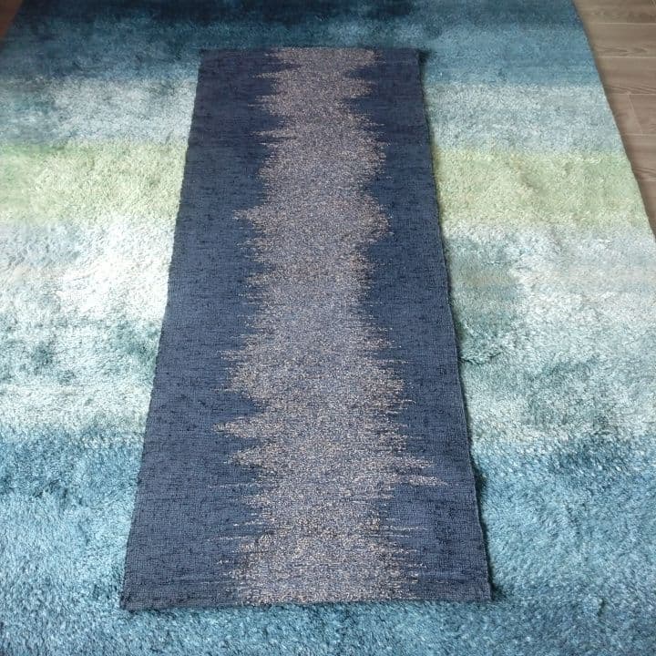 裂織り敷物⭐︎タペストリー⭐︎阪急梅田本店「全国匠の技展」購入品作品名「銀河」