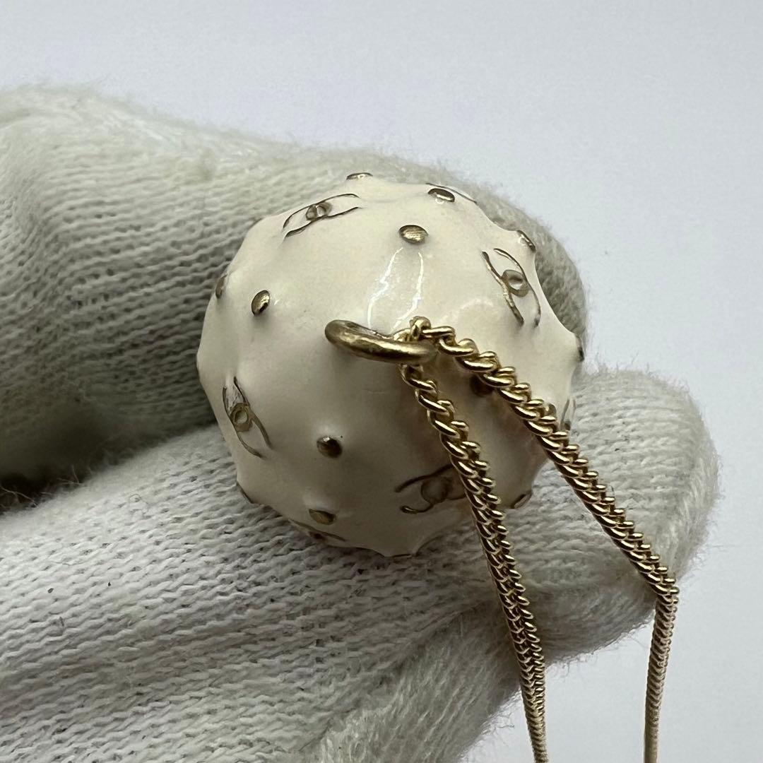 【未使用に近い】シャネル ネックレス ココマーク きのこ ゴールド金具
