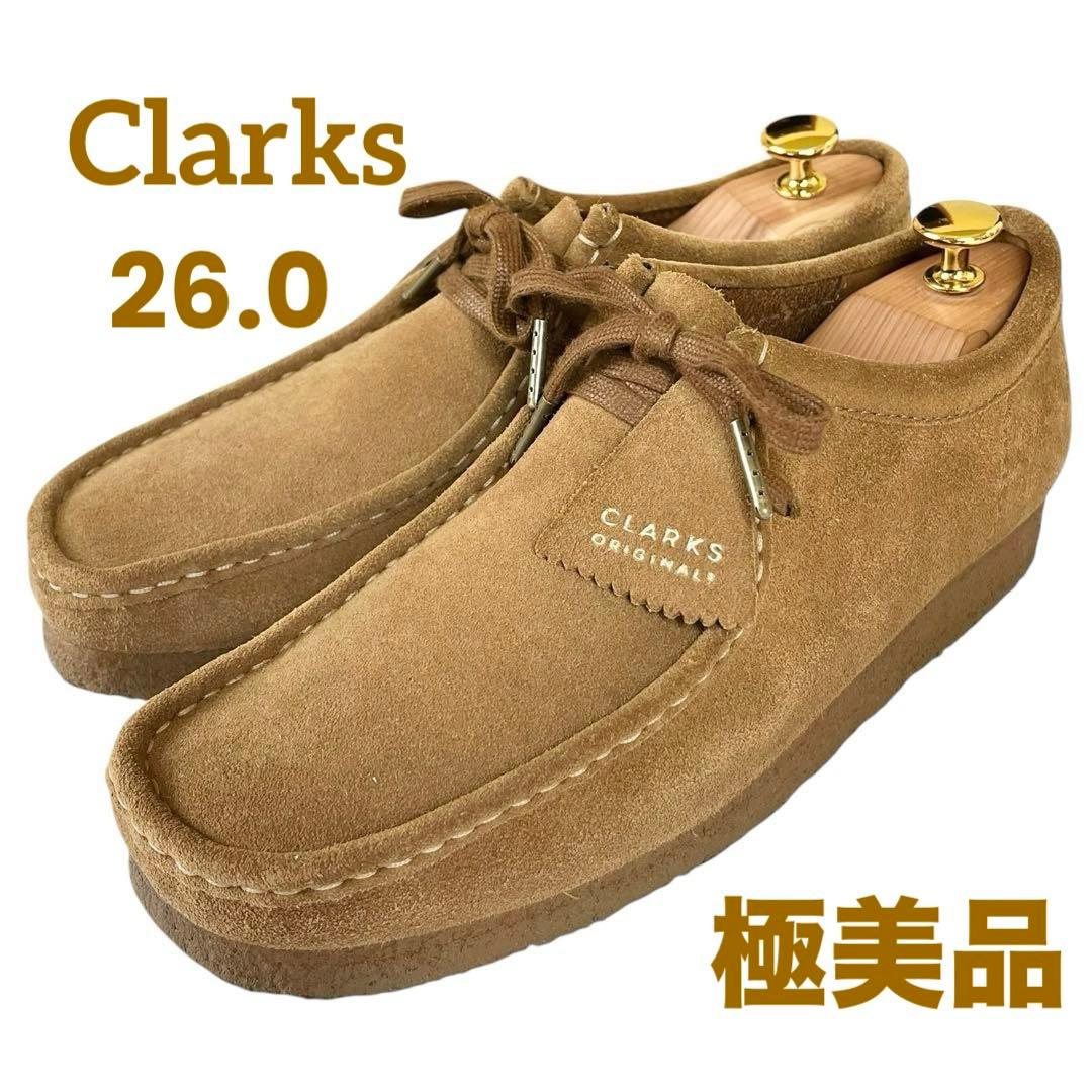 【極美品】◾️Clarks ORIGINAL◾️ワラビー◾️左右三角タグ◾️スエード◾️