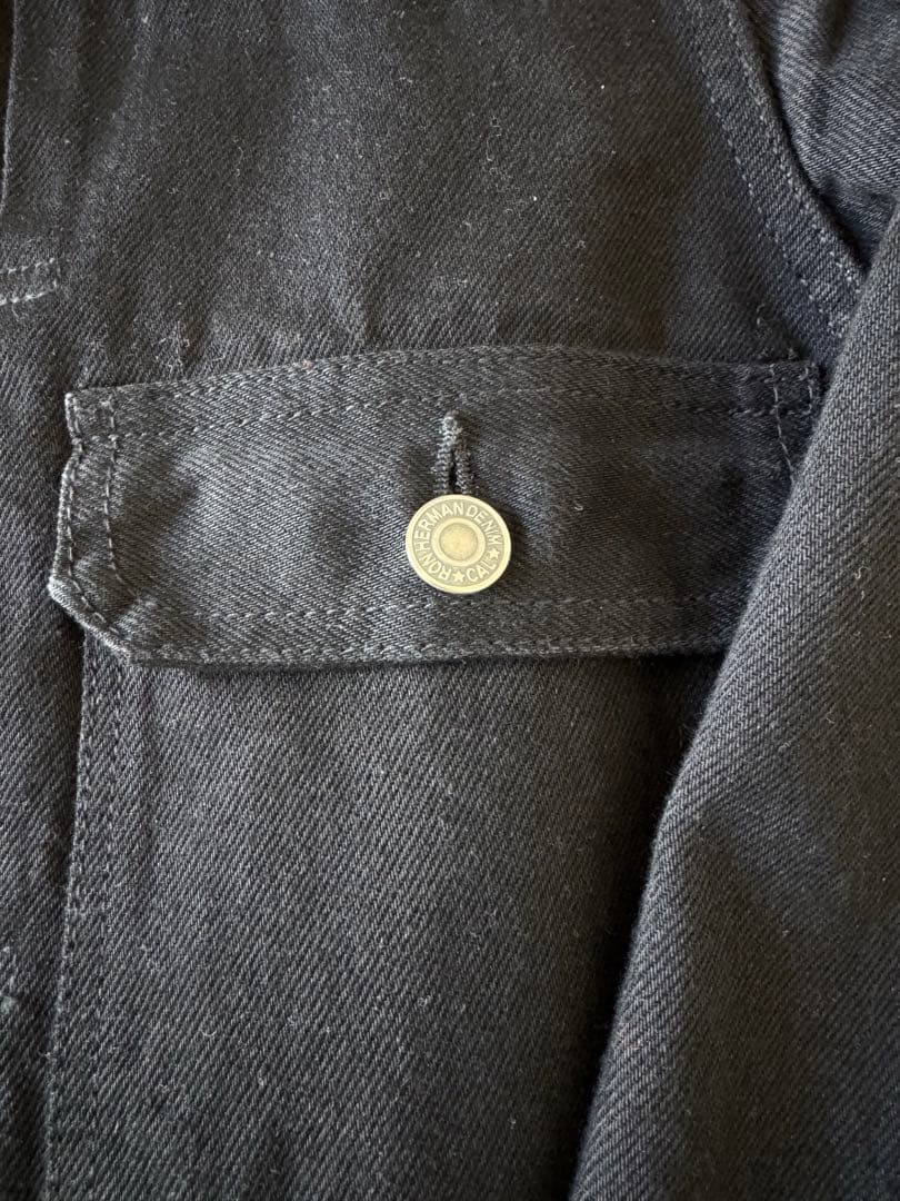 RON HERMAN DENIM ブラック デニムジャケット ファースト