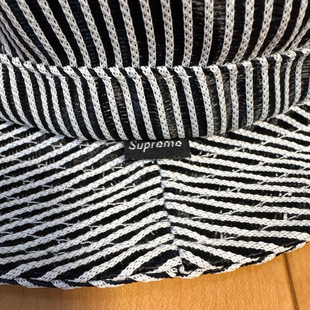 帽子 supreme stripe mesh bell hat M/L