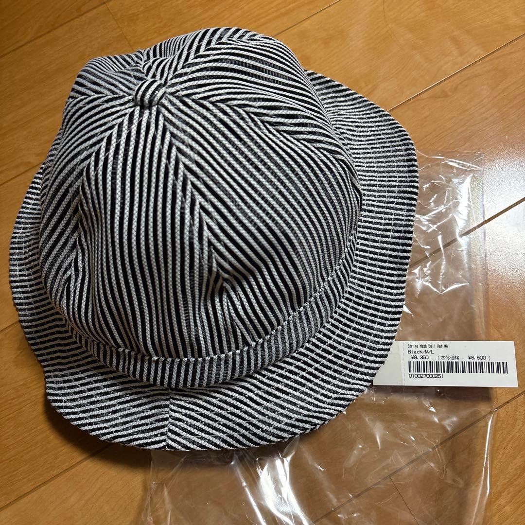 帽子 supreme stripe mesh bell hat M/L