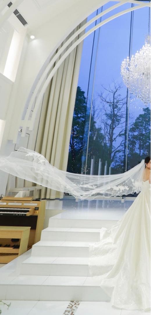 YUMI KATSURA 桂由美ロングベール　YM-29K 2段 ドレス ベール